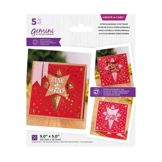 GEMINI Create a Card Interchangeable Star Frame