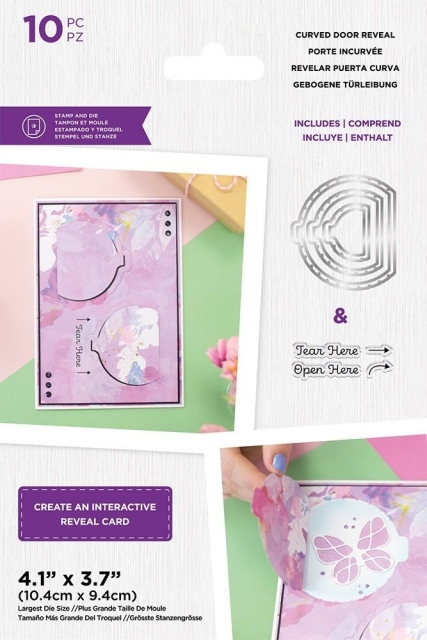 Gemini Door Reveal Stamp & Die Stempel und Stanzschablone Curved