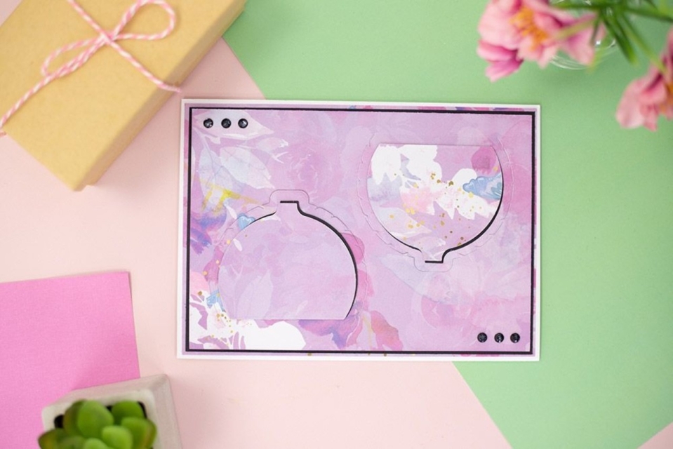 Gemini Door Reveal Stamp & Die Stempel und Stanzschablone Curved