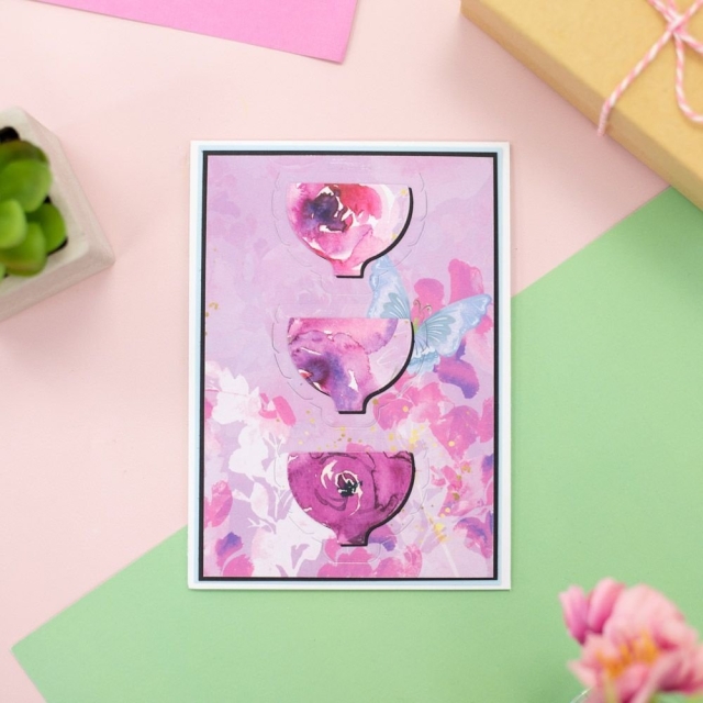 Gemini Door Reveal Stamp & Die Stempel und Stanzschablone Curved