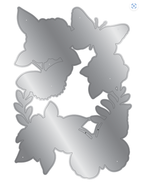Gemini Butterflies and Blooms 4 x 6 Inch 3D Embossing Folder & Metal Die