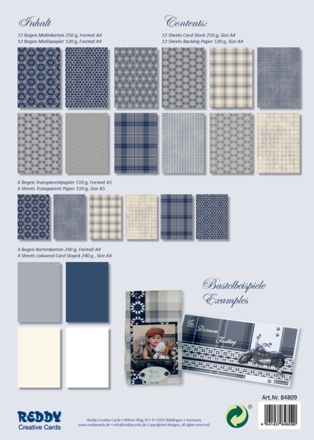 Reddy Cards Designerpapierset Gentleman