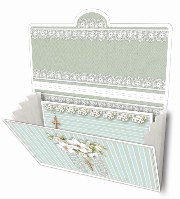 Reddy Cards Bastelset Geschenkkarten zur Taufe, Geburt, religiöse Anlässe