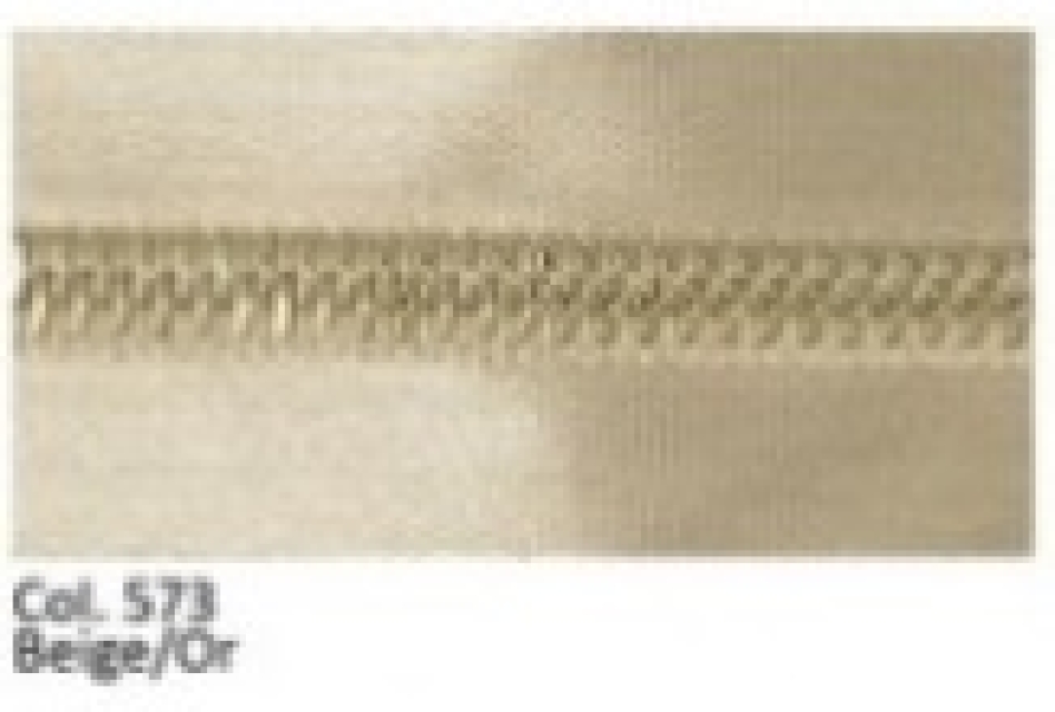 Glanz Reissverschluss 60 cm teilbar beige