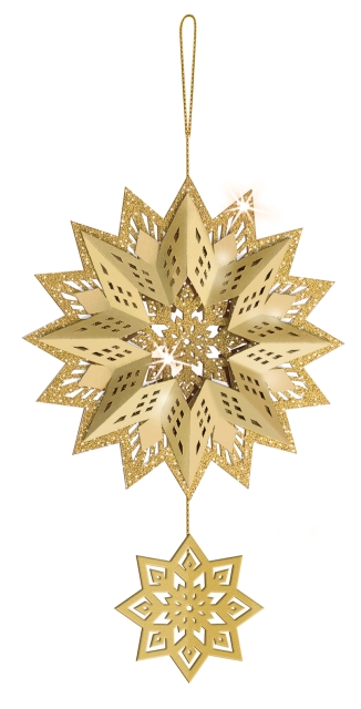 URSUS 3D Glittersterne Estelle gold