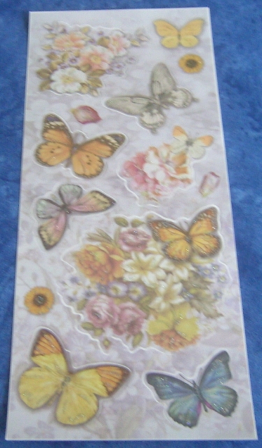 Sticker mit Glitter 12 x 29,5 cm