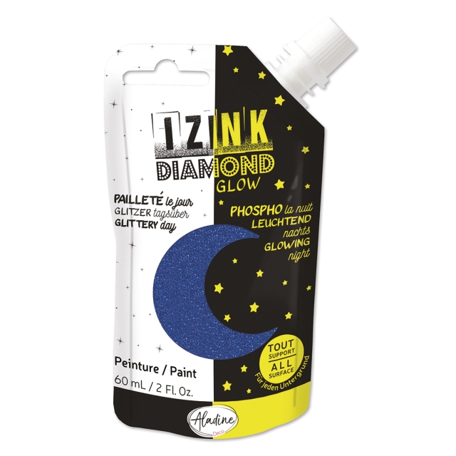 Aladine IZINK DIAMOND Glow 60 ml blau