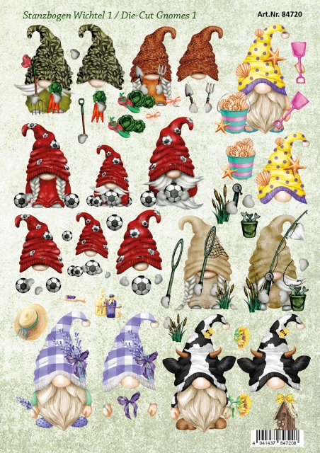 Reddy Cards Stanzbogen Gnomes 1