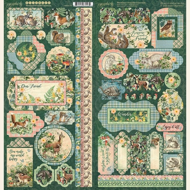 Graphic 45 Woodland Friends 12 x 12 Collection Pack