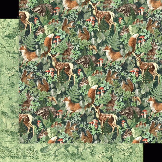 Graphic 45 Woodland Friends 8 x 8 Pad