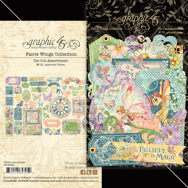 Graphic 45 Fairie Wings Die-Cut Assortment