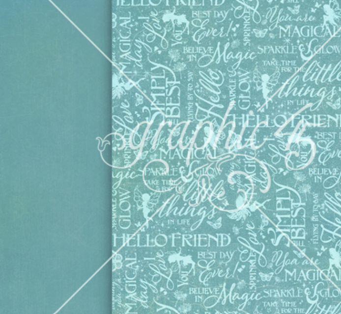 Graphic 45 8,5 x 11 Inch Patterns & Solids Pack Fairy Boutique