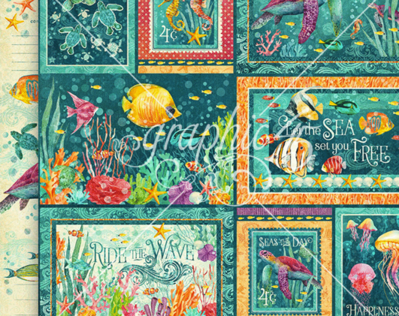 Graphic 45 12 x 12 Inch Collection Pack Seas the Day