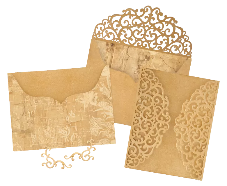Graphc 45 Ornate Gatefold, Envelope & Pocket Die Set