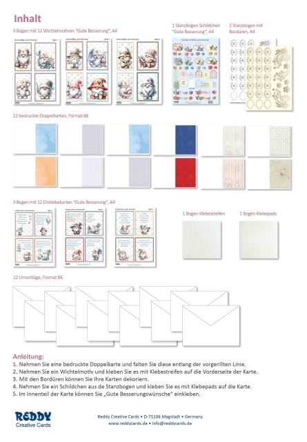 Reddy Cards Bastelset Gute Besserung