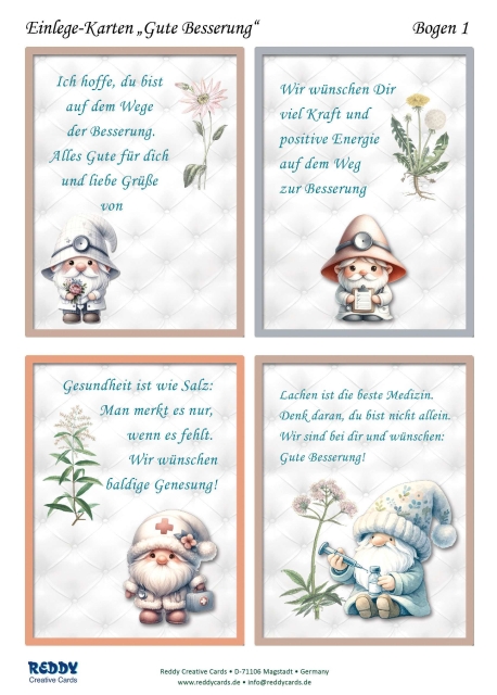 Reddy Cards Bastelset Gute Besserung