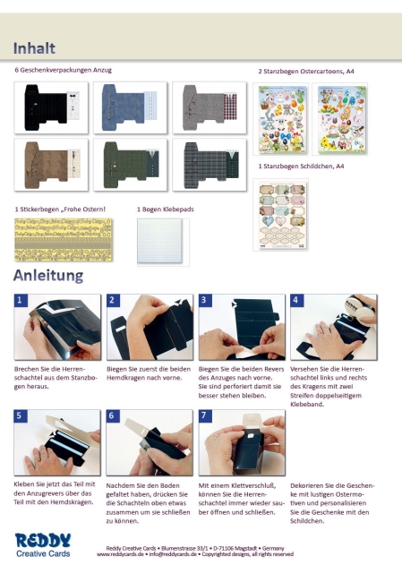 Reddy Cards Herrengeschenke zu Ostern