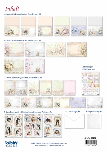 Reddy Cards Bastelset Vintage Hochzeit