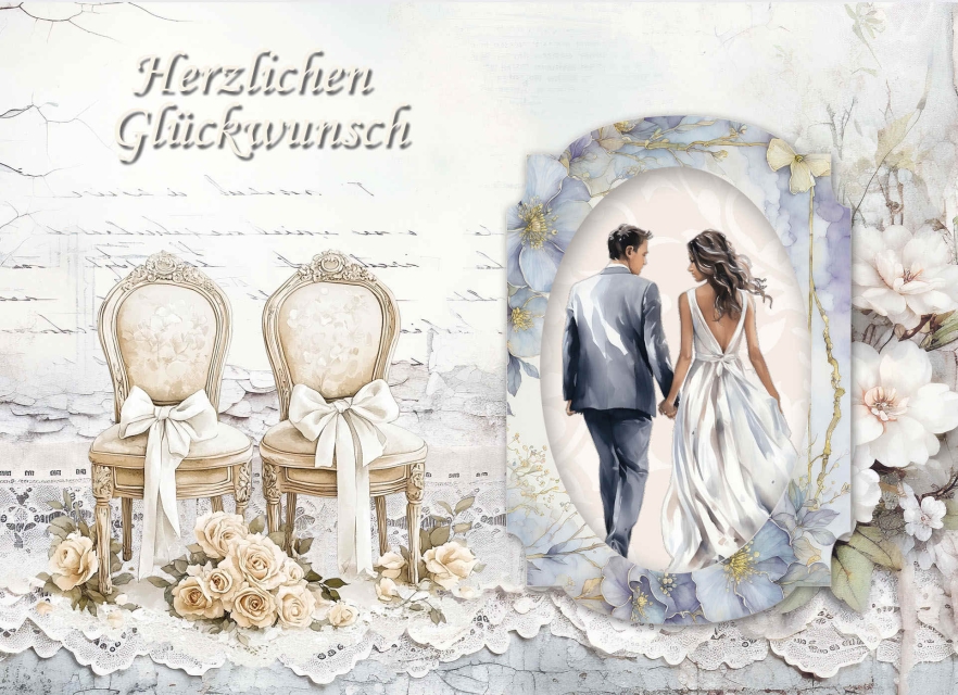 Reddy Cards Bastelset Vintage Hochzeit
