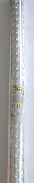 Holografische Folie pro Rolle 0,4 xm 1 Meter, selbstklebend, silber