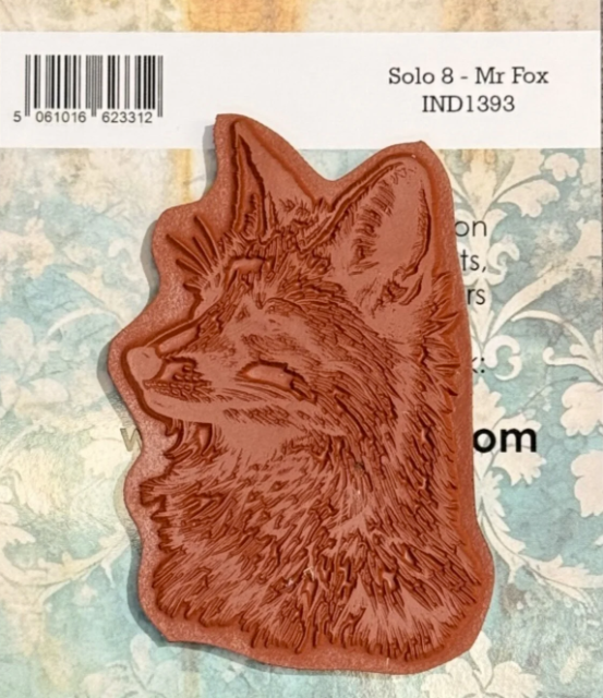 IndigoBlu Solo 8 Mr Fox Rubber Stamp