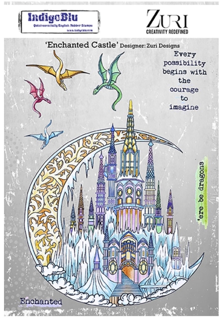 Indigo Blu Rubber Stamps A5 Enchanted Castle
