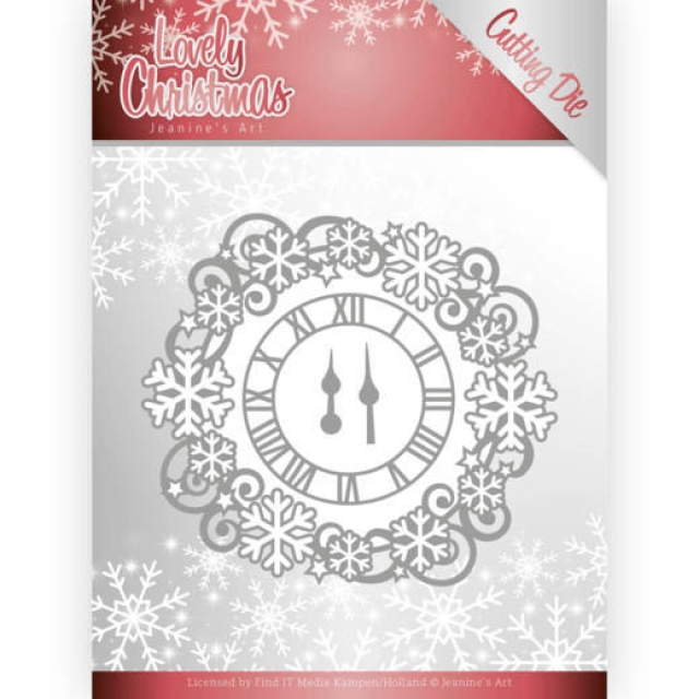 Jeanine's Art DIE Schneideschablone Lovely Christmas Lovely Clock Frame
