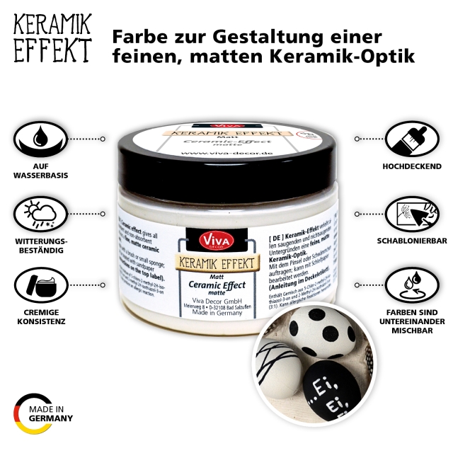 VIVA Decor Keramik-Effekt 150 ml Altweiss