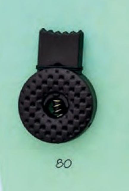 Union Knopf Kordelstopper 30 mm Durchl. 6mm schwarz