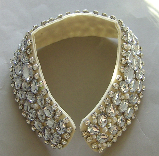 Kragenbesatz COLLETTO PIETRE CRYSTAL