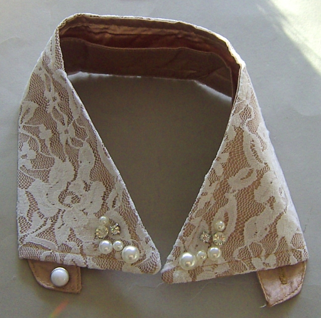 Kragenbesatz COLLETTO PIZZO AVORIO