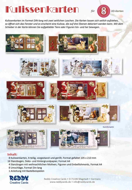 Reddy Cards Weihnachtliche Kulissenkarten