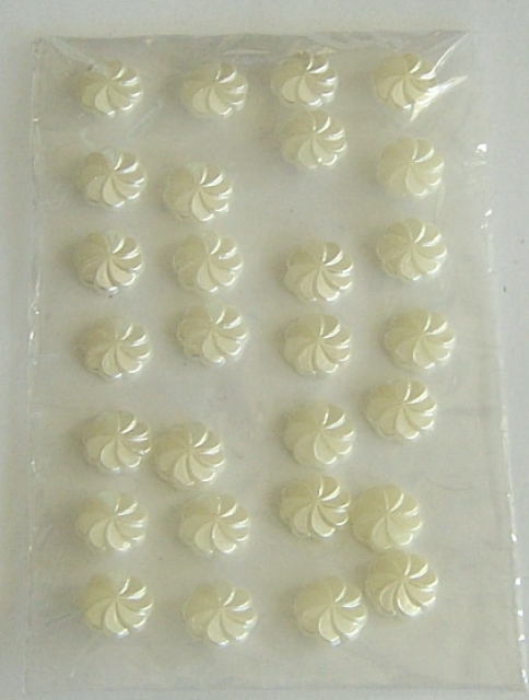 Sticker Blumen selbstklebend weiss