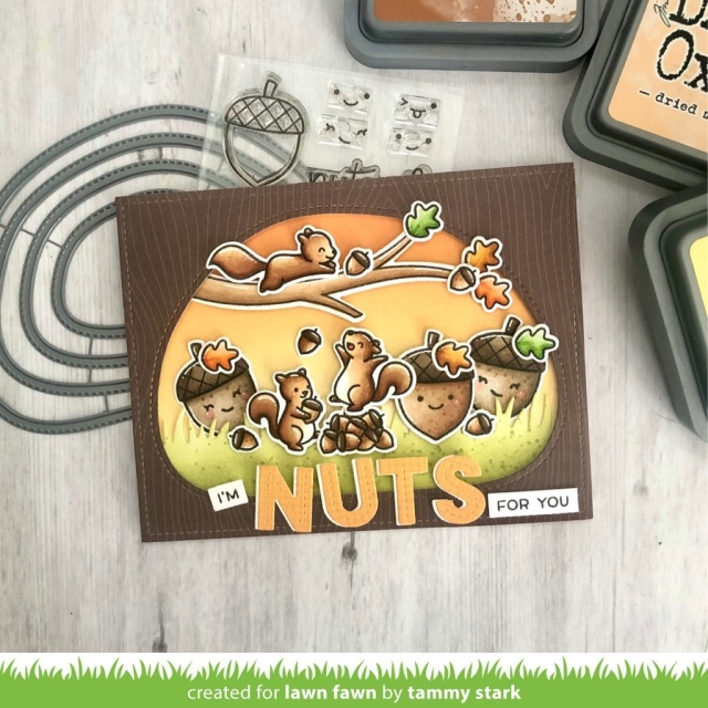Lawn Fawn Clear Stamps Let's Go Nuts