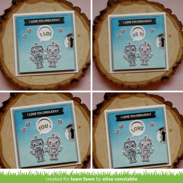 Lawn Fawn Clear Stamps Reveal Wheel Circle Sentiment Stamps