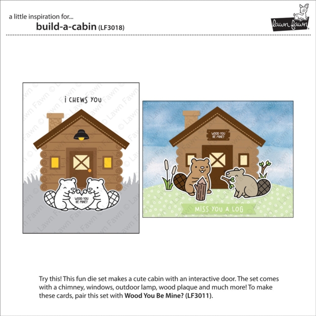 Lawn Fawn Build-A-Cabin Lawn Cuts