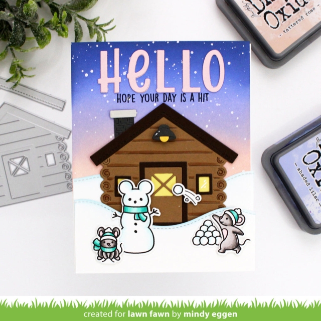 Lawn Fawn Build-A-Cabin Lawn Cuts