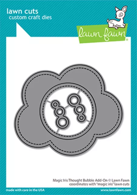 Lawn Fawn Magic Iris Add-On Dies Thought Bubble