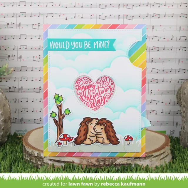 Lawn Fawn Magic Iris Add-On Dies Lawn Cuts Heart
