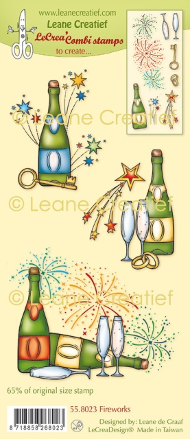 Leane Creatief Fireworks Combi Clear Stamp
