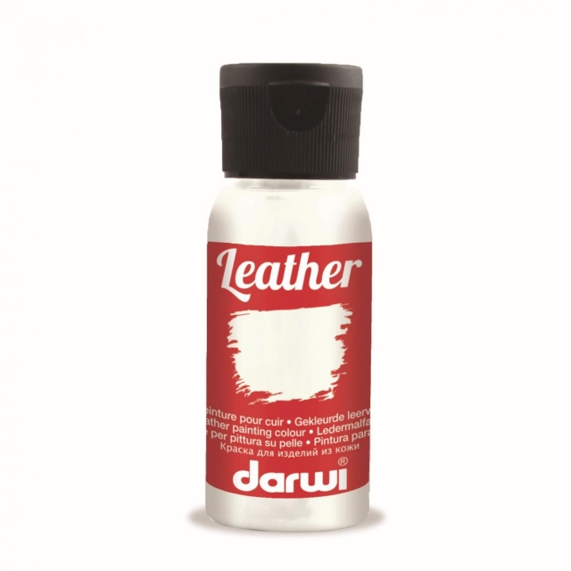Darwi Leather Marker 50 ml weiß