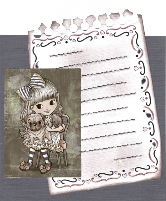 Yvonne Creations Stanzbogen Lilly Luna A Friend to Hold