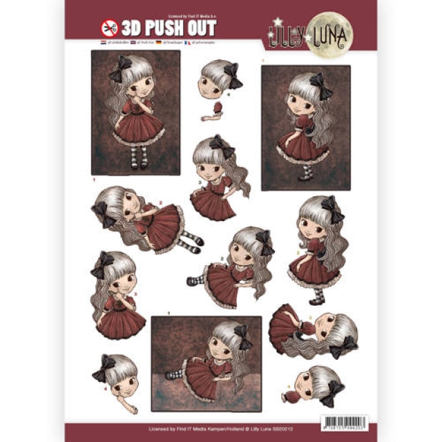 Yvonne Creations Stanzbogen Lilly Luna Just Being Gorgeous