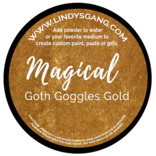 Lindy's Stamp Gang Goth Goggles Gold Magical ca. 7 Gramm
