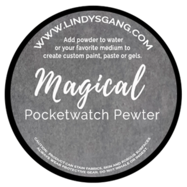 Lindy's Stamp Gang Pocketwatch Pewter Magical ca. 7 Gramm
