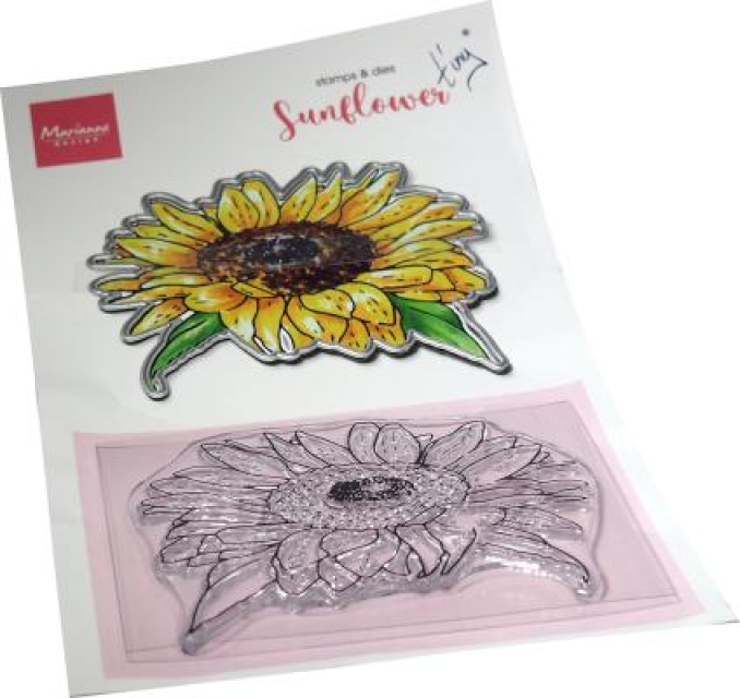 Marianne Design Clear Stamp & Die Tiny's Flowers Sunflower