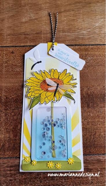 Marianne Design Clear Stamp & Die Tiny's Flowers Sunflower