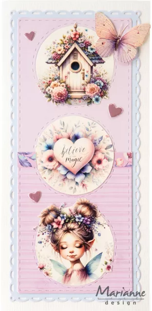 Marianne Design Decoupage Sheet A4 Magical Mini's by Fairybells