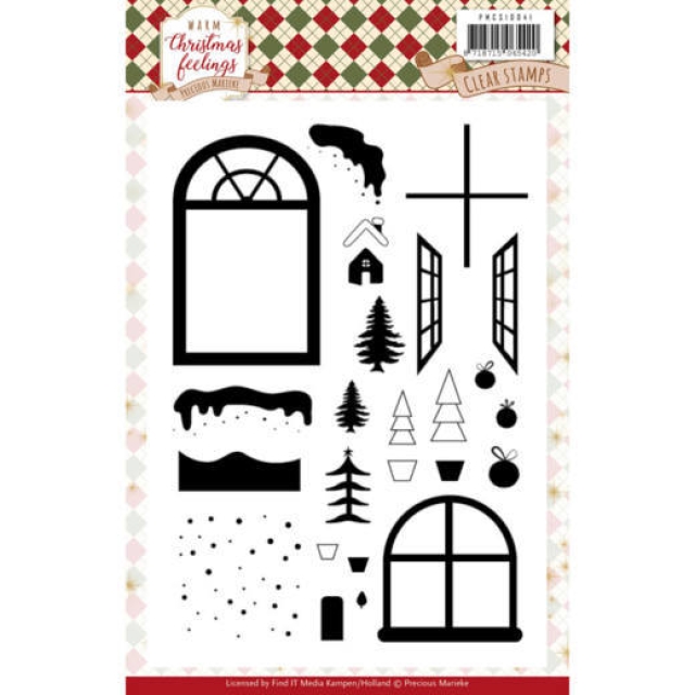 Precious Marieke Clear Stamp Warm Christmas Feelings