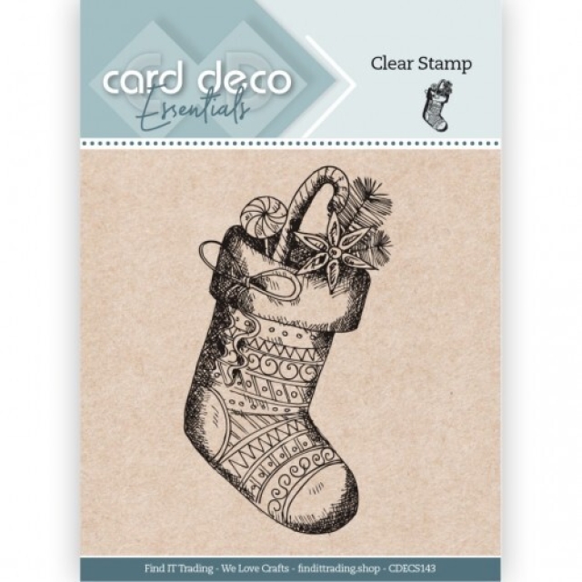 Precious Marieke Card Deco Essentials Clear Stamp Stocking